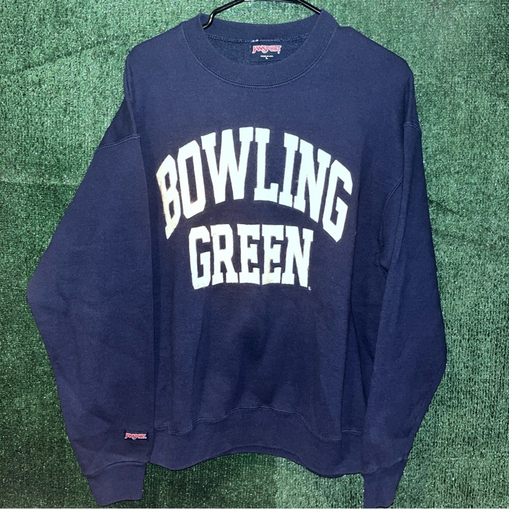 Bowling Green Vintage 90s Crewneck Sweatshirt L Jansport tag NCAA Ohio BGSU